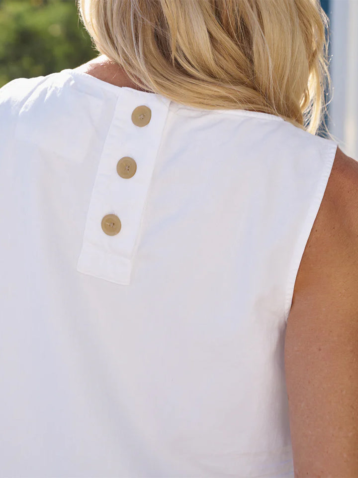 Shelley Shell Tank in White