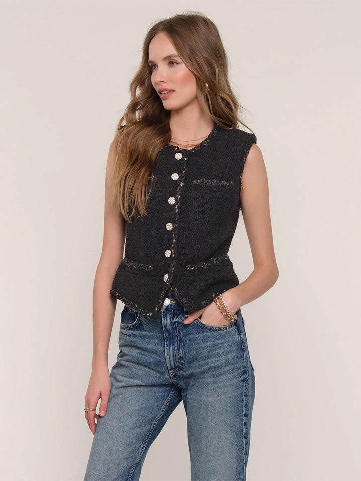 Shirley Vest in Black