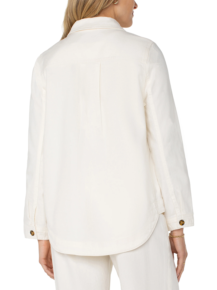 Shirt Jacket in Whipped Cream
