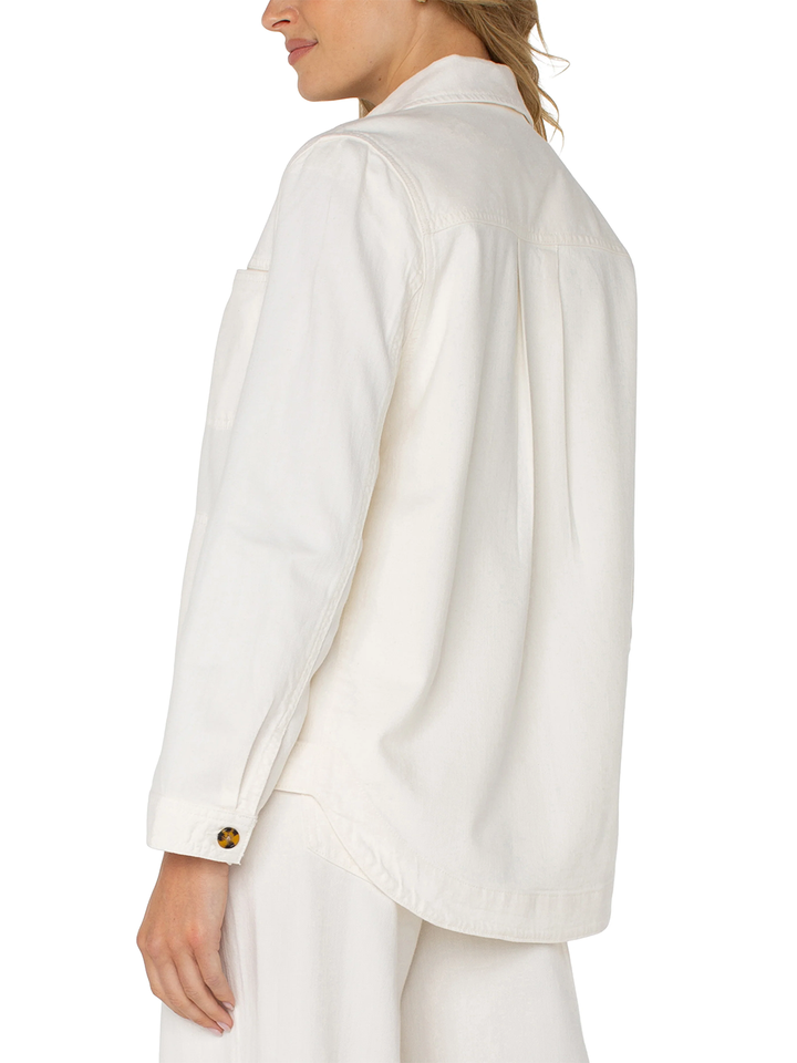 Shirt Jacket in Whipped Cream