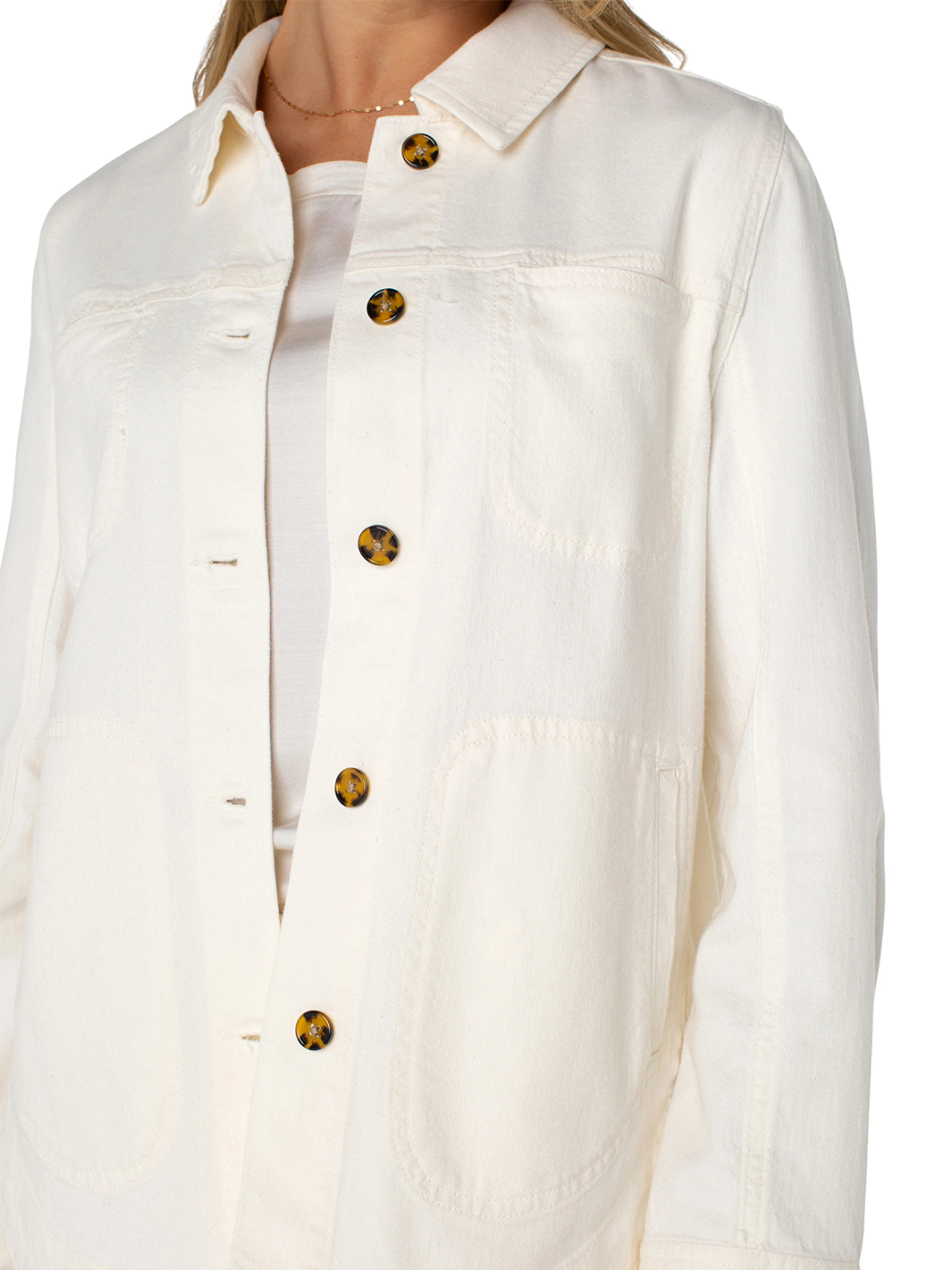 Shirt Jacket in Whipped Cream