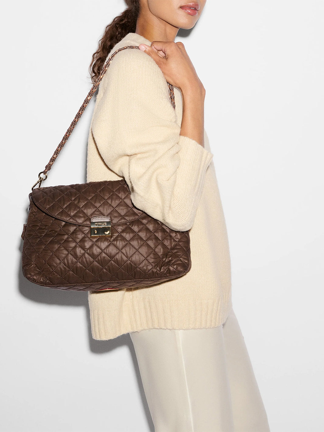 Crosby Lock Shoulder in Walnut Brown
