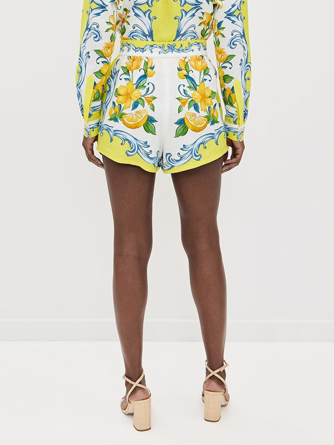 Sicily Scarf Shorts in Off White