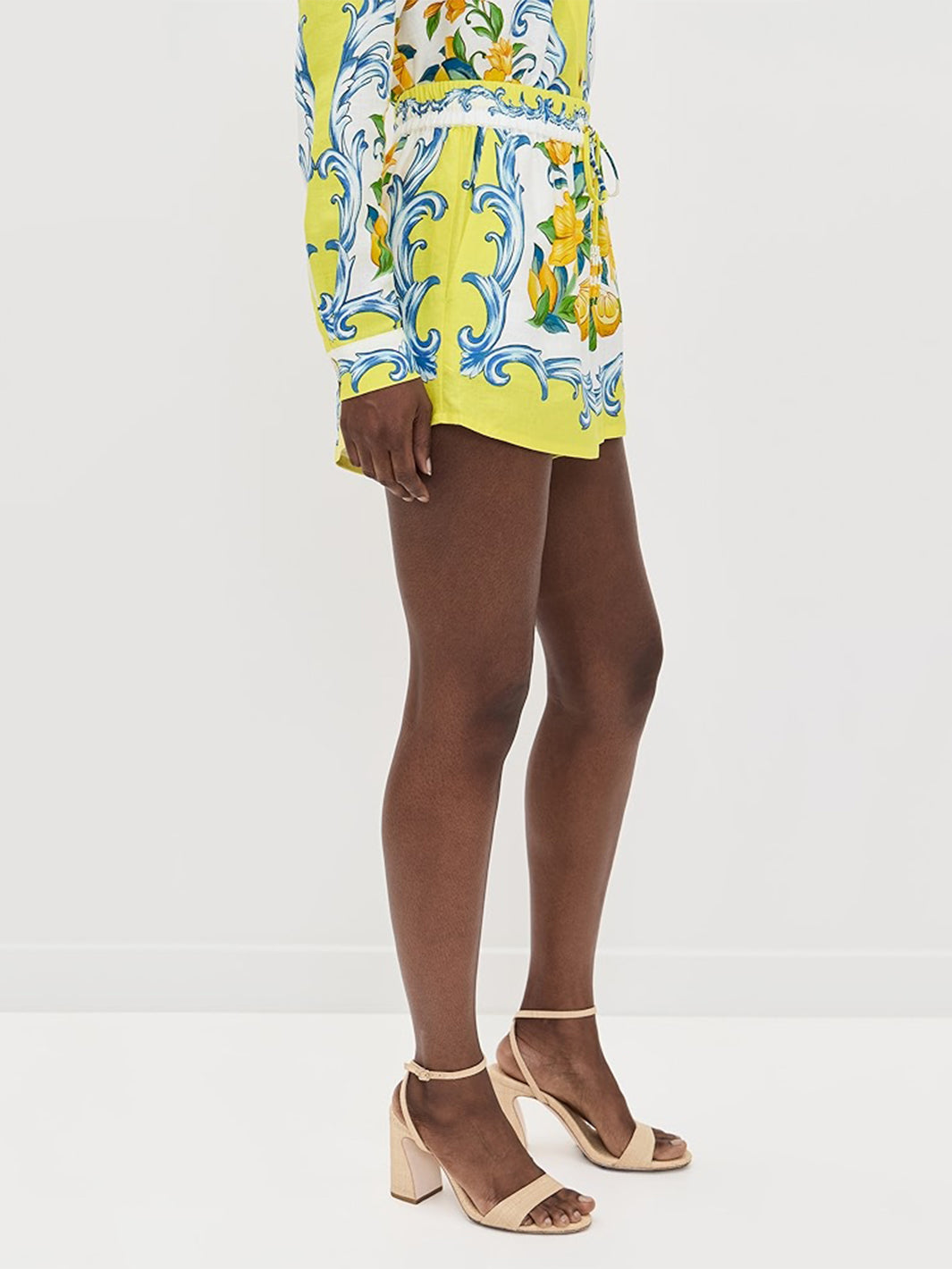 Sicily Scarf Shorts in Off White