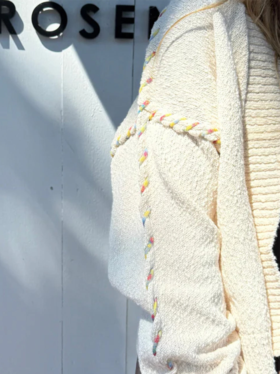 Sienna Knit Cardigan in Ecru