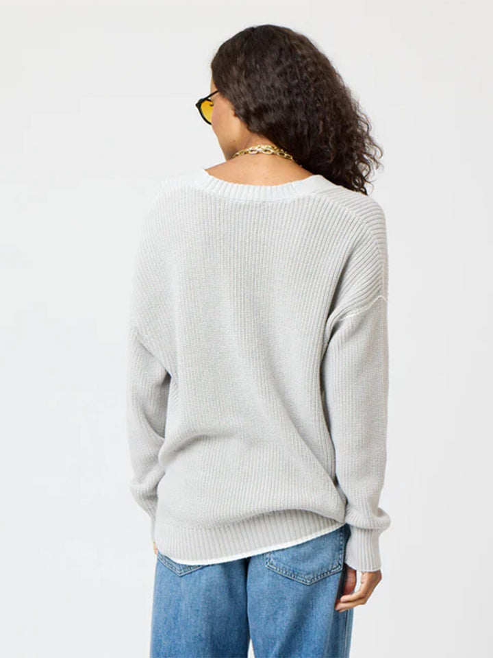 Slouchy Cardigan in Silver Fox