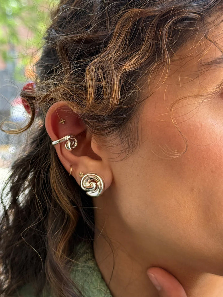 Small Gio Earrings in Silver