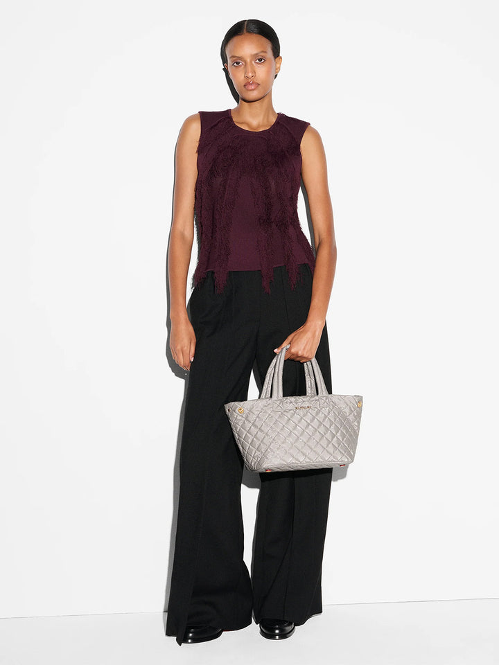 Small Metro City Tote in Sable Pearl Metallic