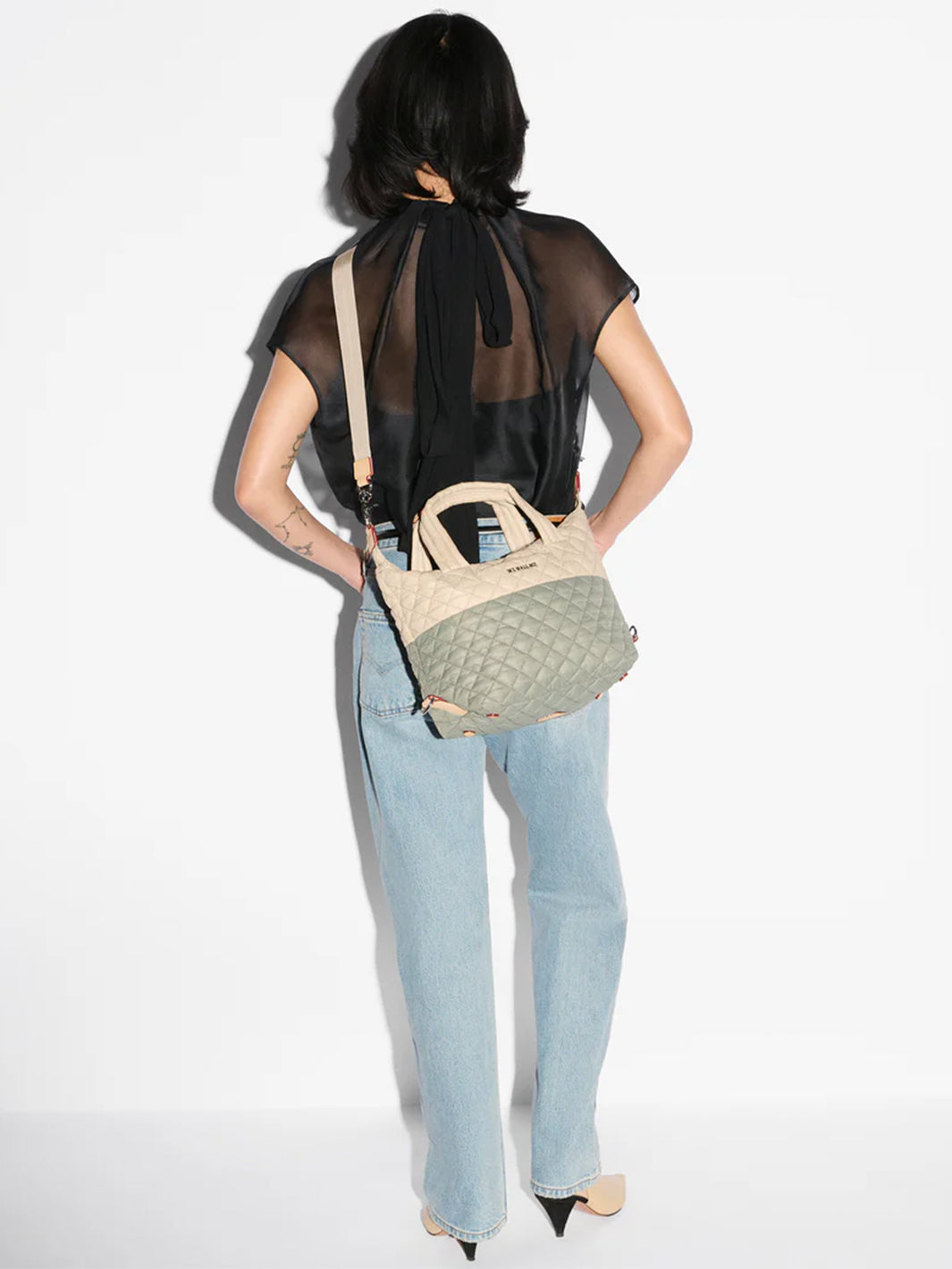 Small Sutton Deluxe in Agave Green/Buff