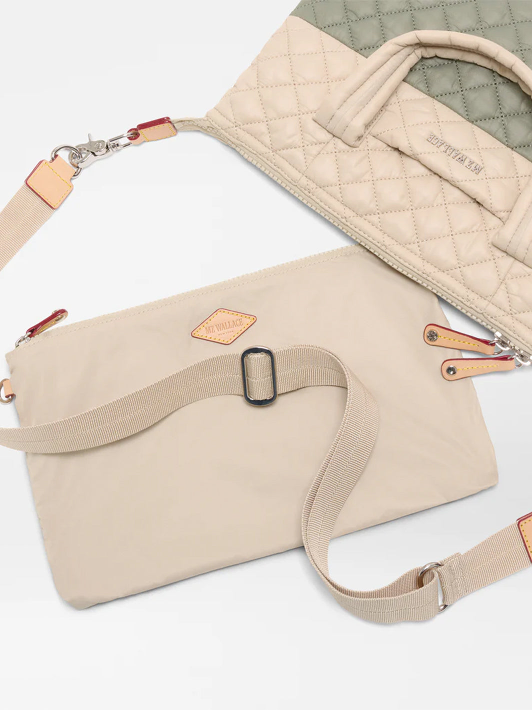 Small Sutton Deluxe in Agave Green/Buff