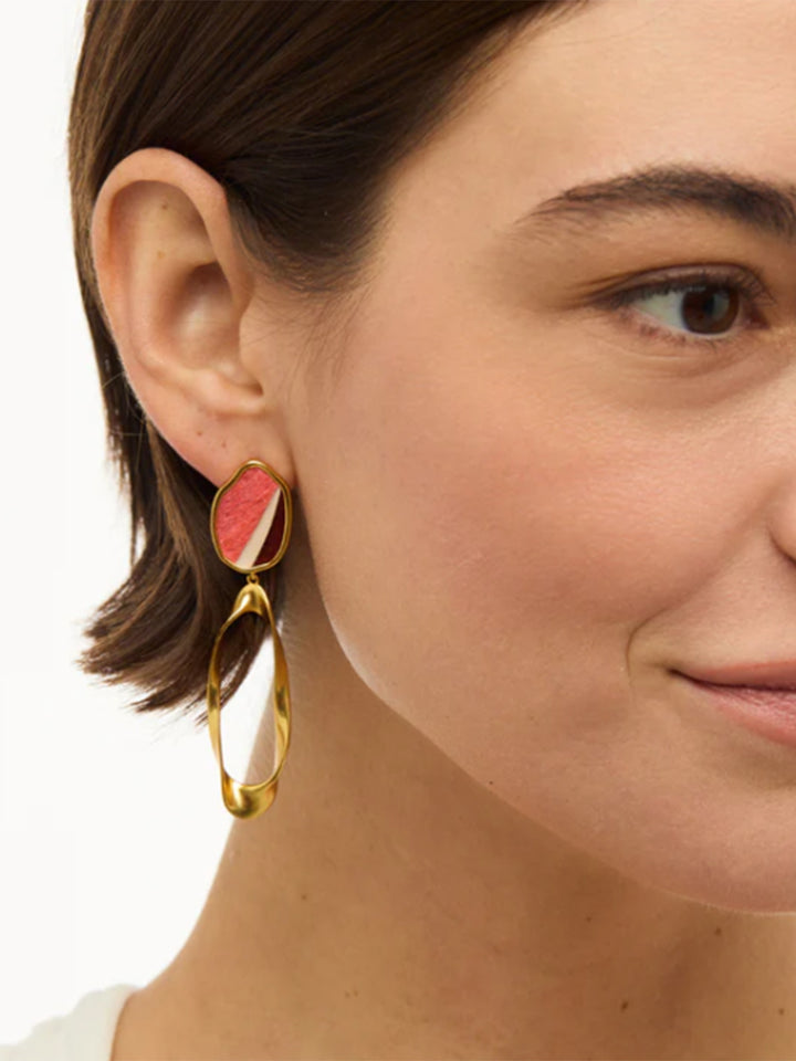 Samantha Organic Drop Earrings