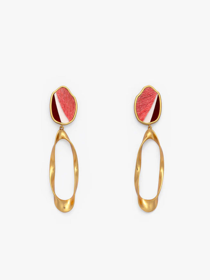 Samantha Organic Drop Earrings