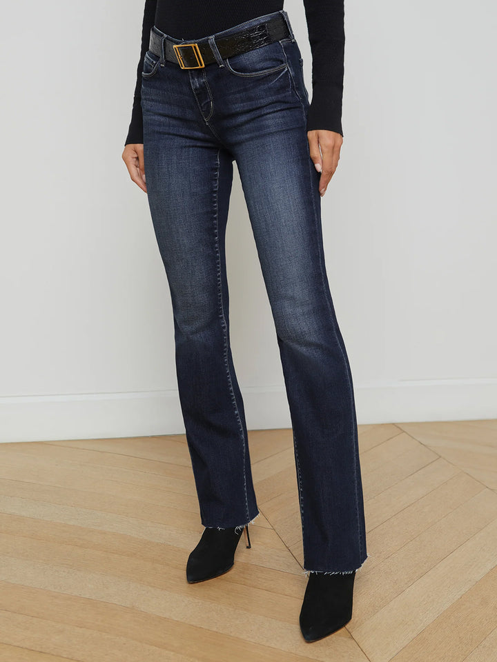 Sneeki Low-Rise Straight-Leg Jean in Crest