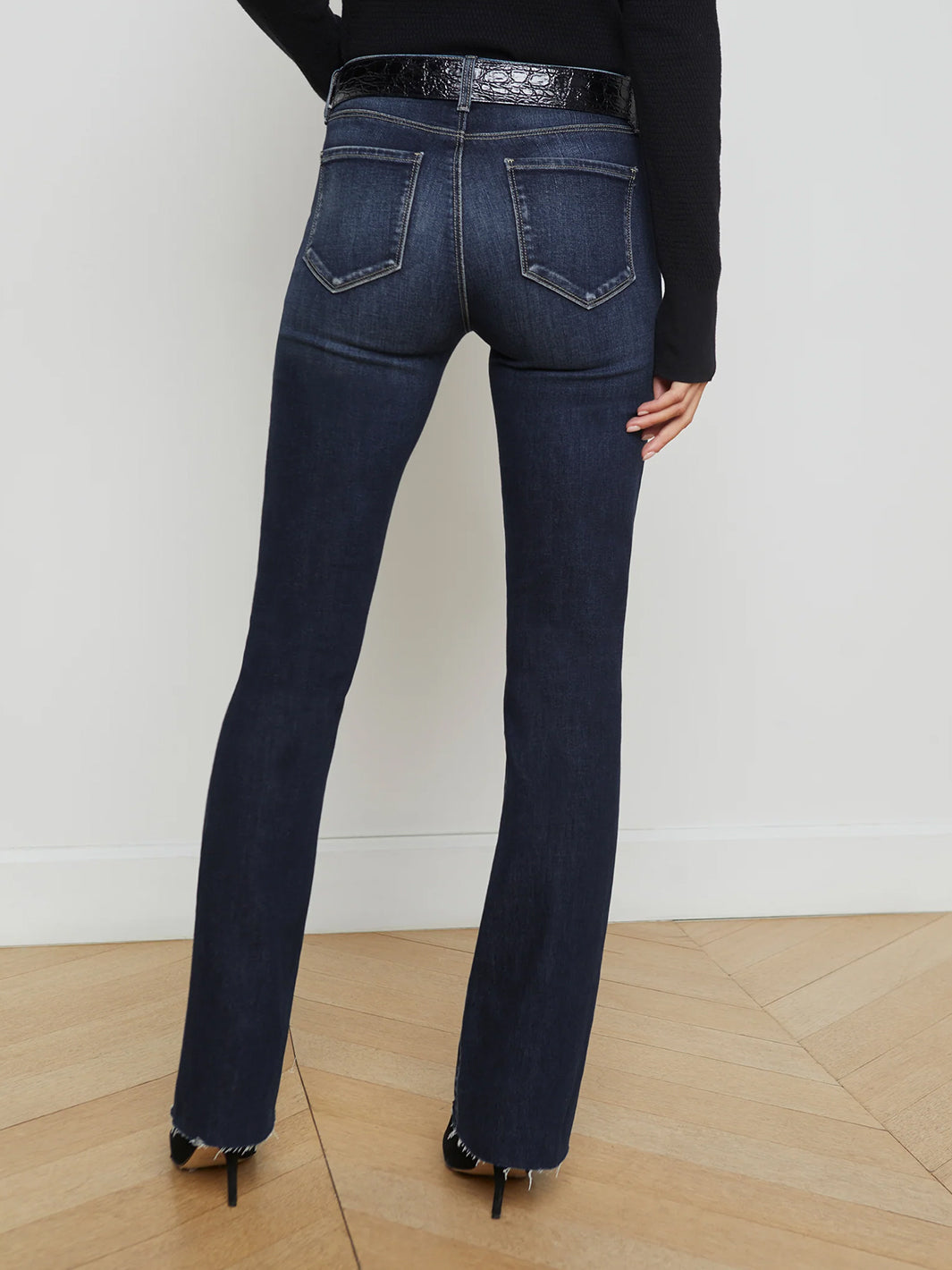 Sneeki Low-Rise Straight-Leg Jean in Crest