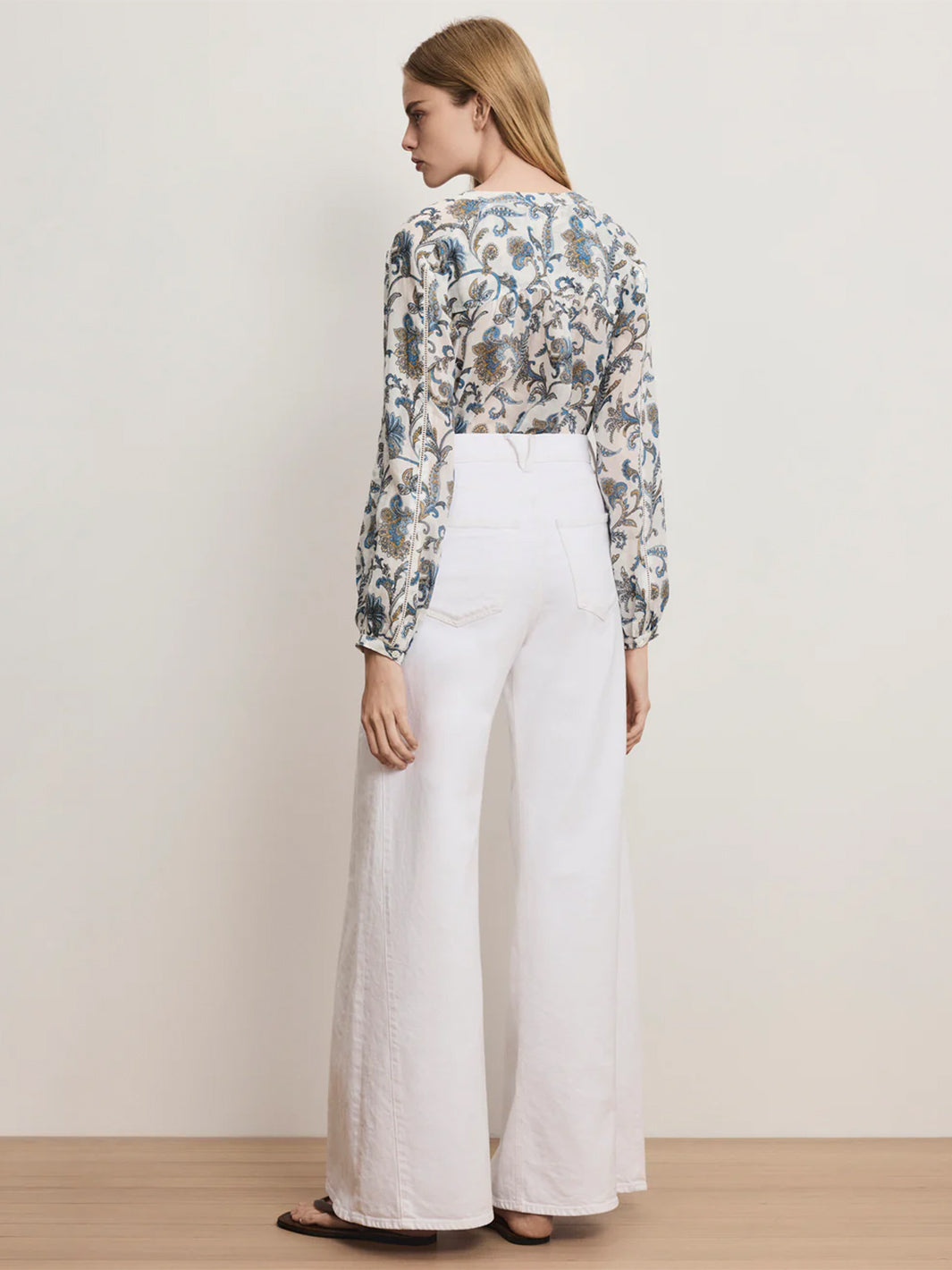 Soleil Paisley Blouse in Dove Multi