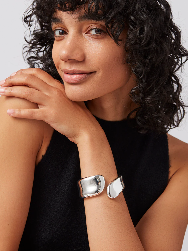 Solene Cuff Bracelet in Silver