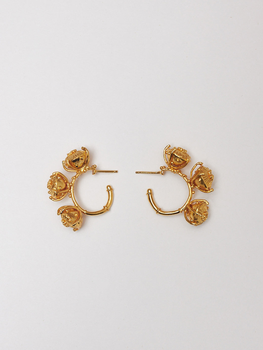Somberito Hoops in Yellow Gold