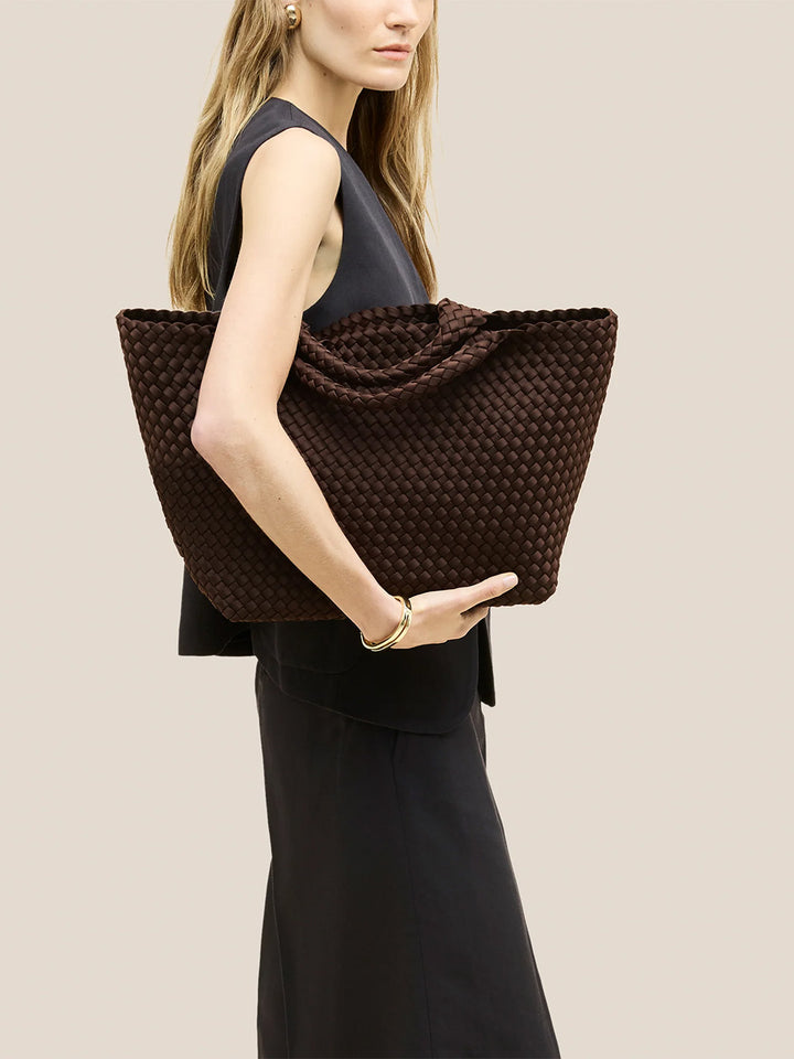St Barths Medium Tote in Chocolate