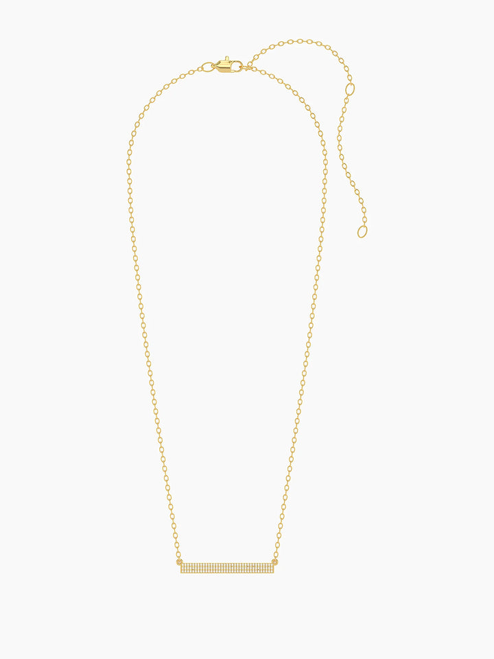Tell Me Straight Pendant Necklace in Gold