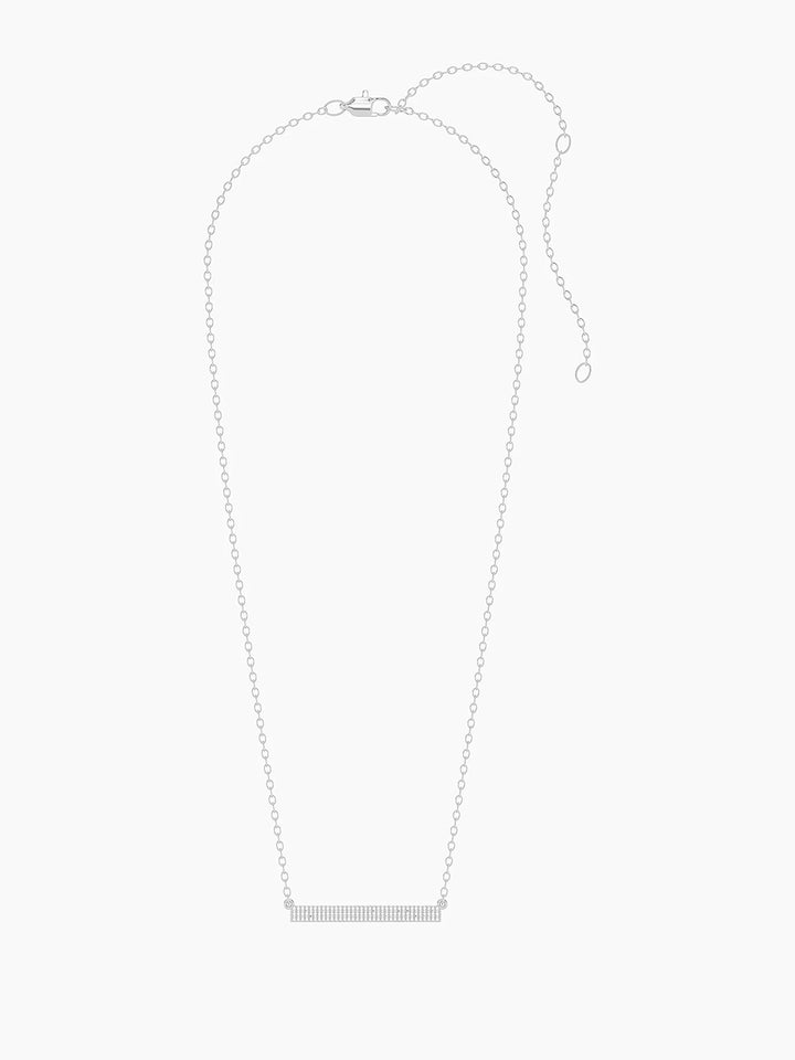 Tell Me Straight Pendant Necklace in Silver