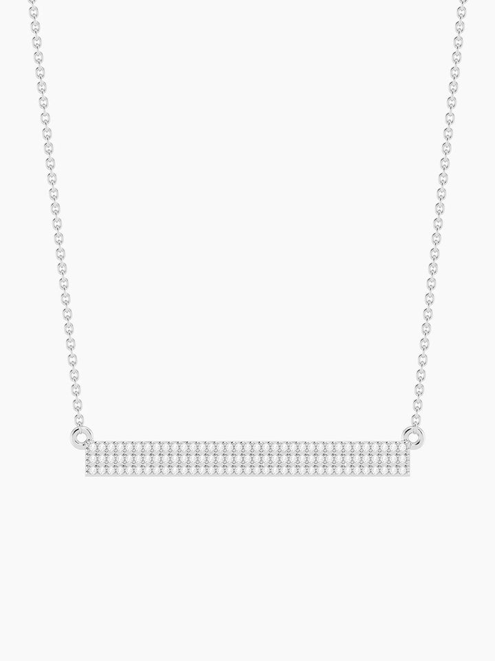 Tell Me Straight Pendant Necklace in Silver