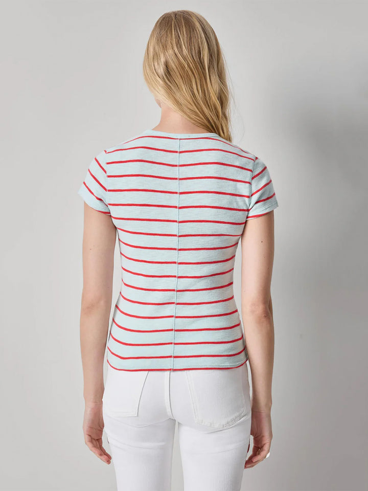 Striped Short Sleeve Tee in Seabreeze Stripe
