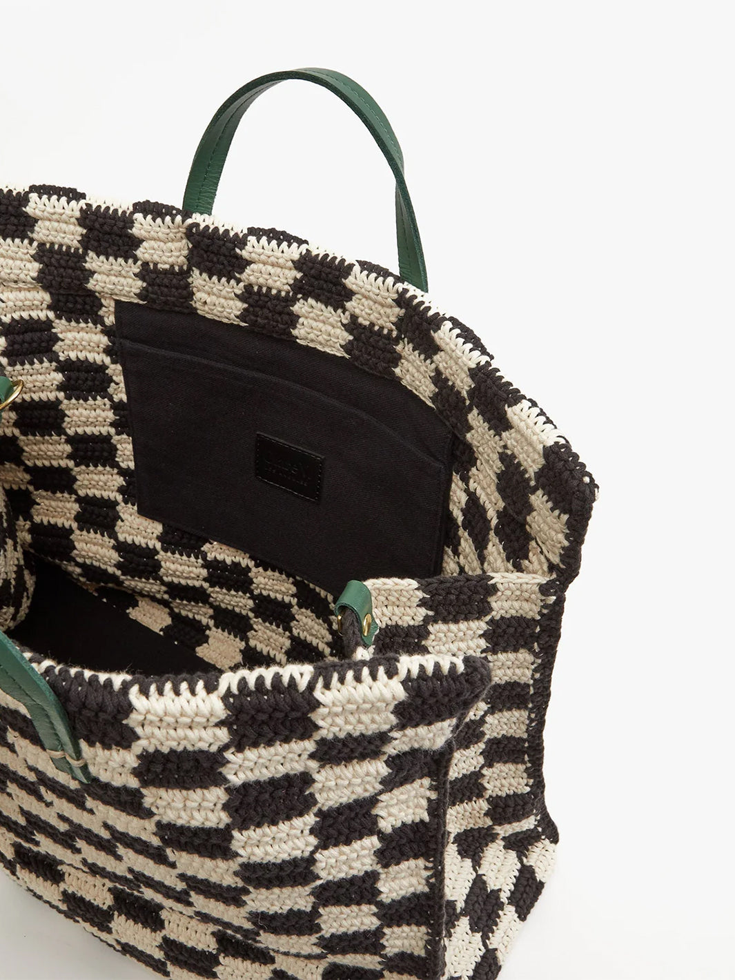 Summer Simple Tote in Black/Cream