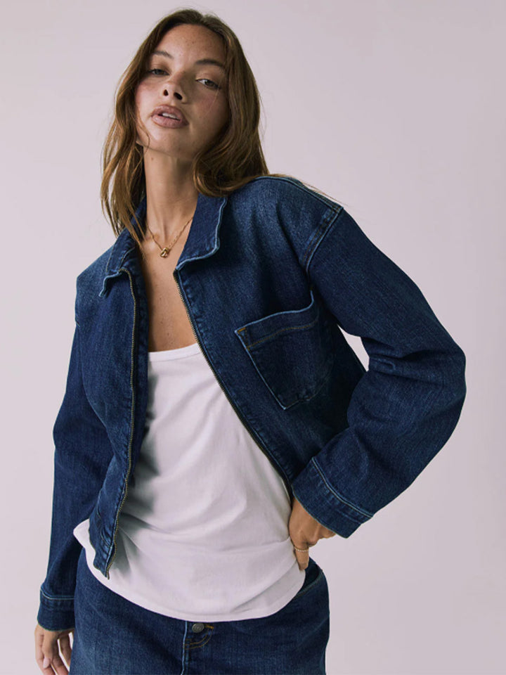 Sutton Jacket in Indigo Wash