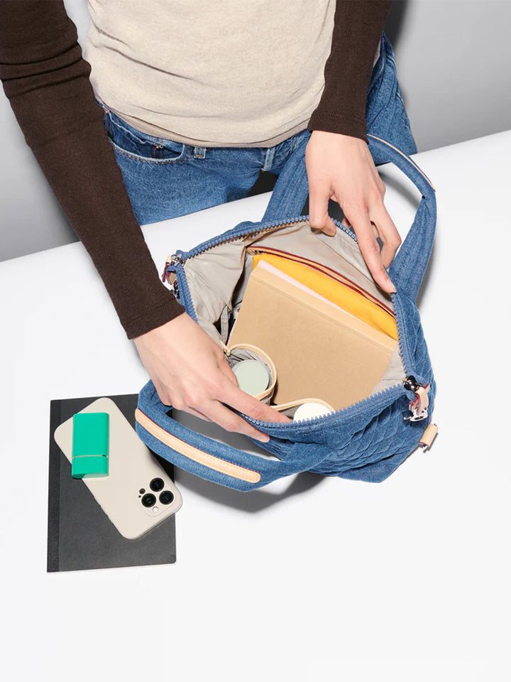 Small Sutton Deluxe in True Blue Denim
