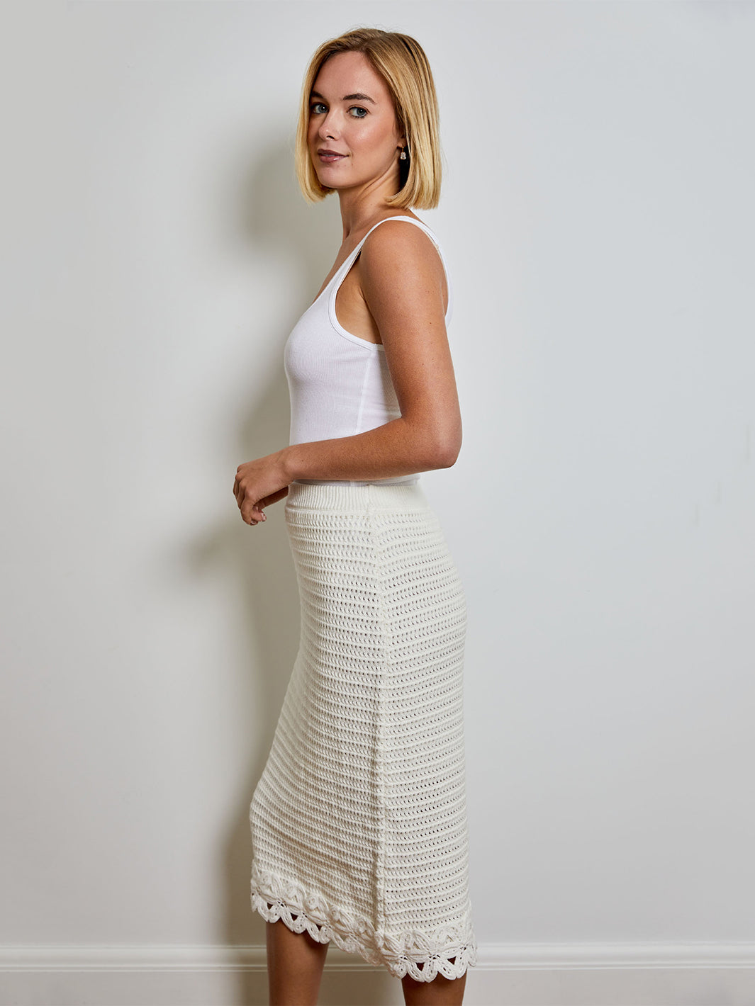 Sweater Skirt in Canvas