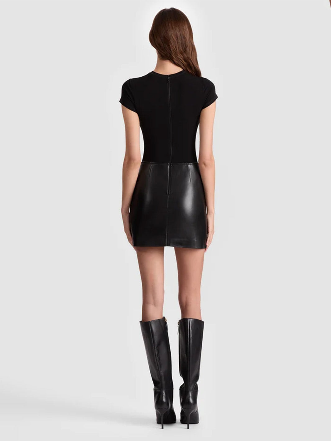Sydney Vegan Mini Dress in Black