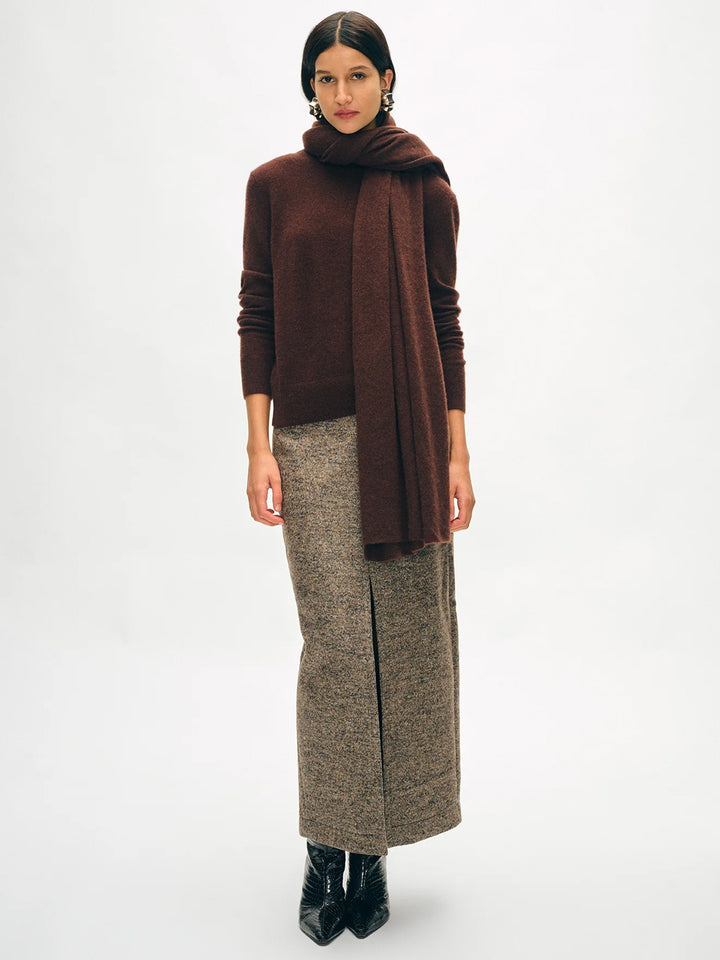 Cashmere Travel Wrap in Espresso