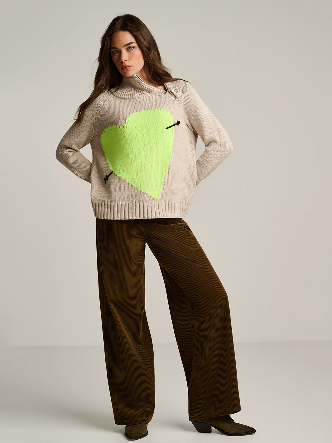 Take Aim Sweater in Chickpea