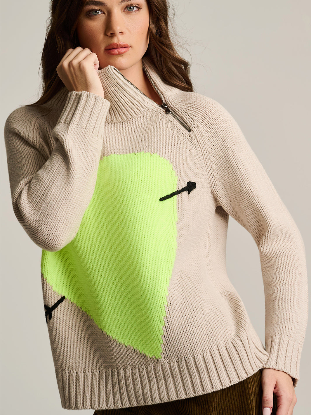 Take Aim Sweater in Chickpea