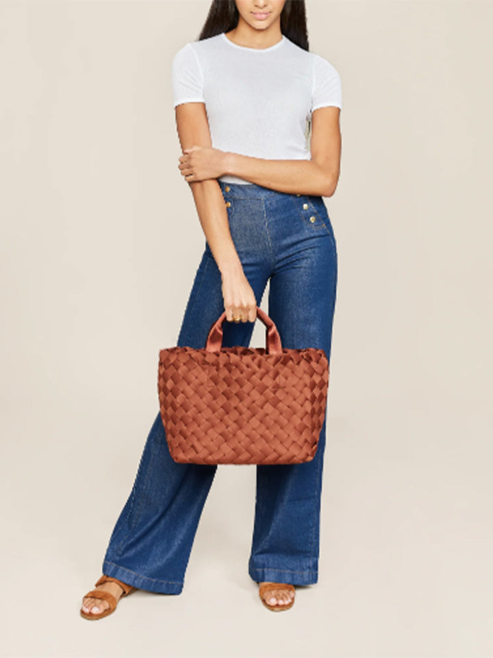 Tangier Medium Tote in Adobe