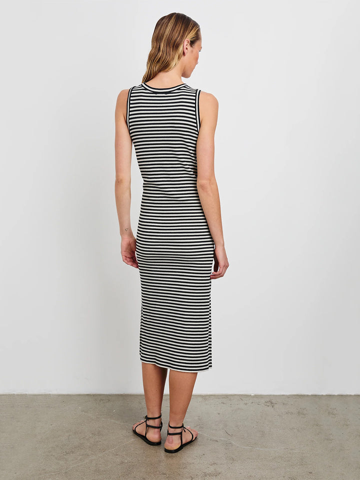 The Tank Dress in Black Birch Stripe