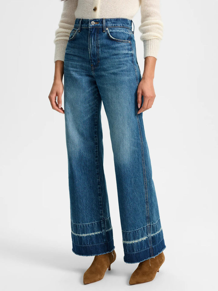 Taylor Wide-Leg Jean in Blue Denim