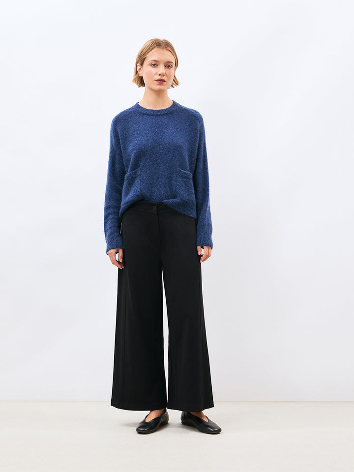 Taylor Velvet Trousers in Noir