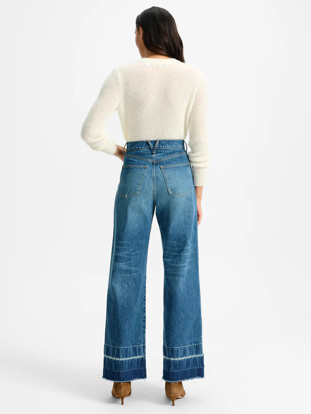 Taylor Wide-Leg Jean in Blue Denim