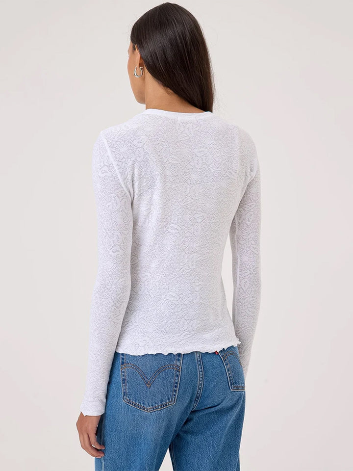 Love Story Long Sleeve Tee in White