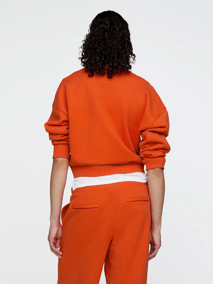 French Terry Cheer Sweatshirt in Tomato