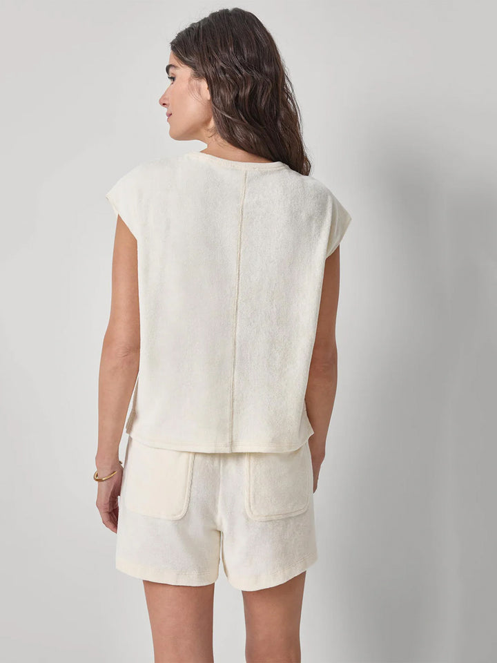 Terry Boxy Sleeveless Top in Rope
