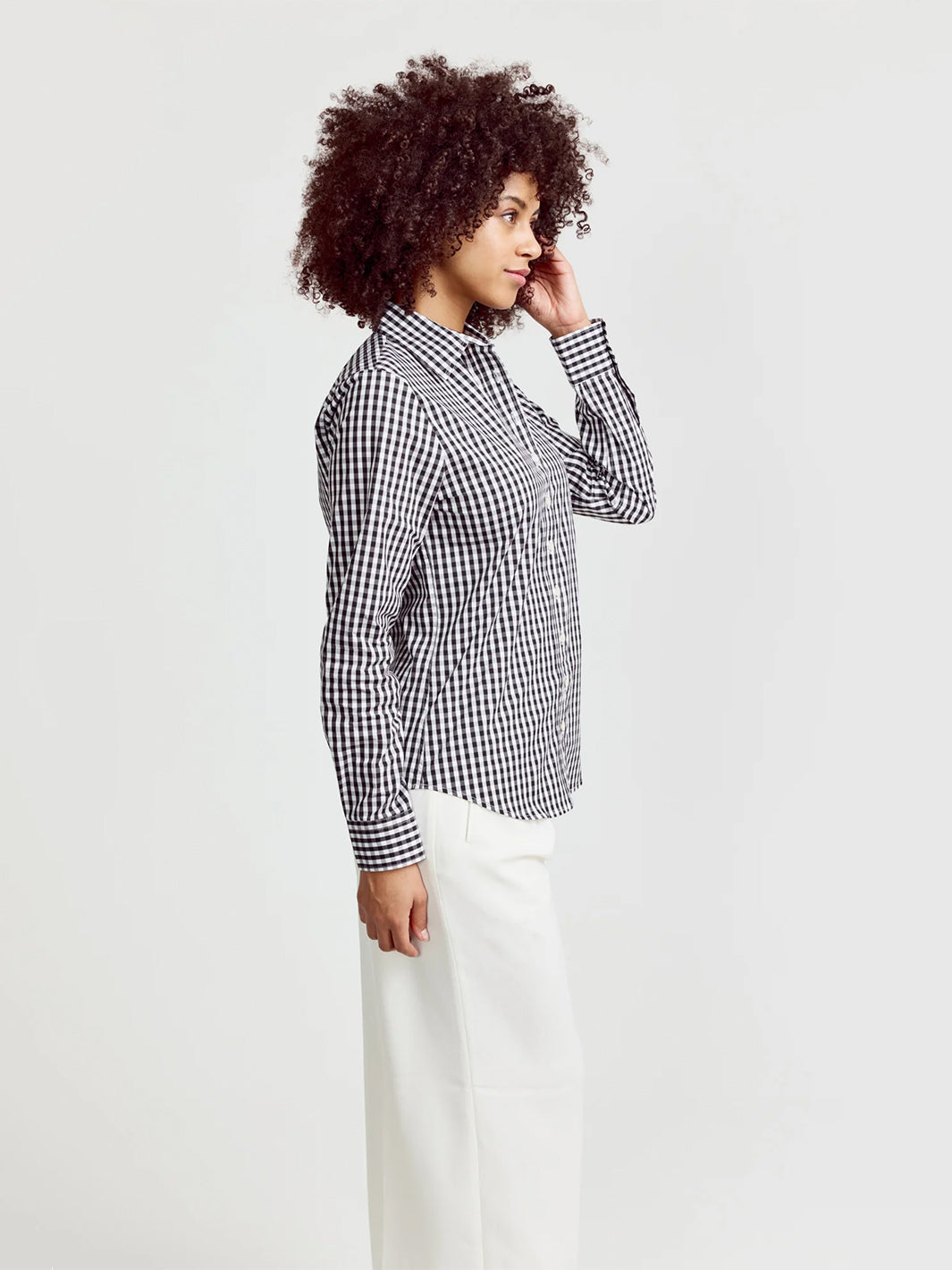 The Icon Shirt in Black/White Large Check