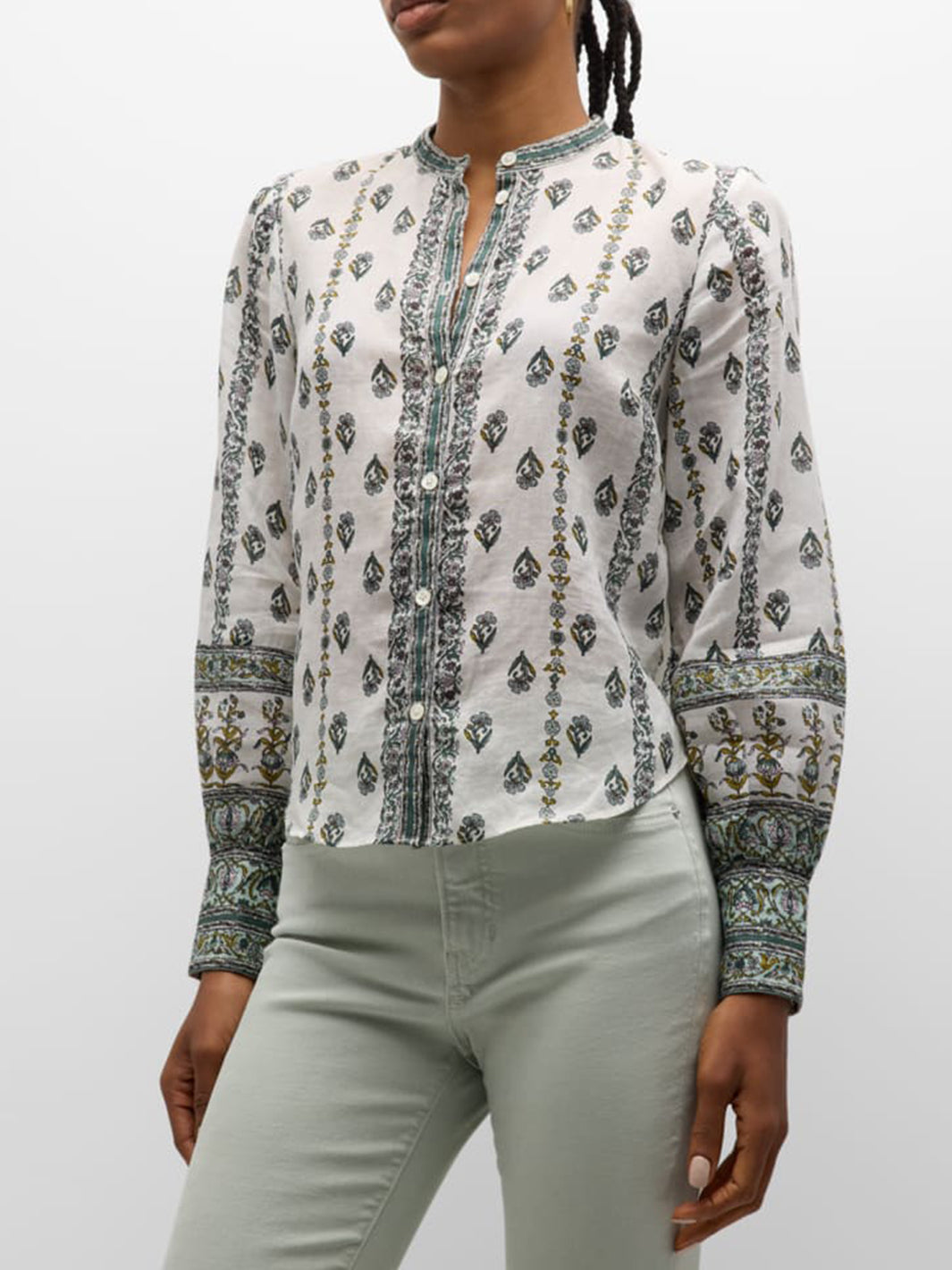 Thorp Blouse in Ivory Multi
