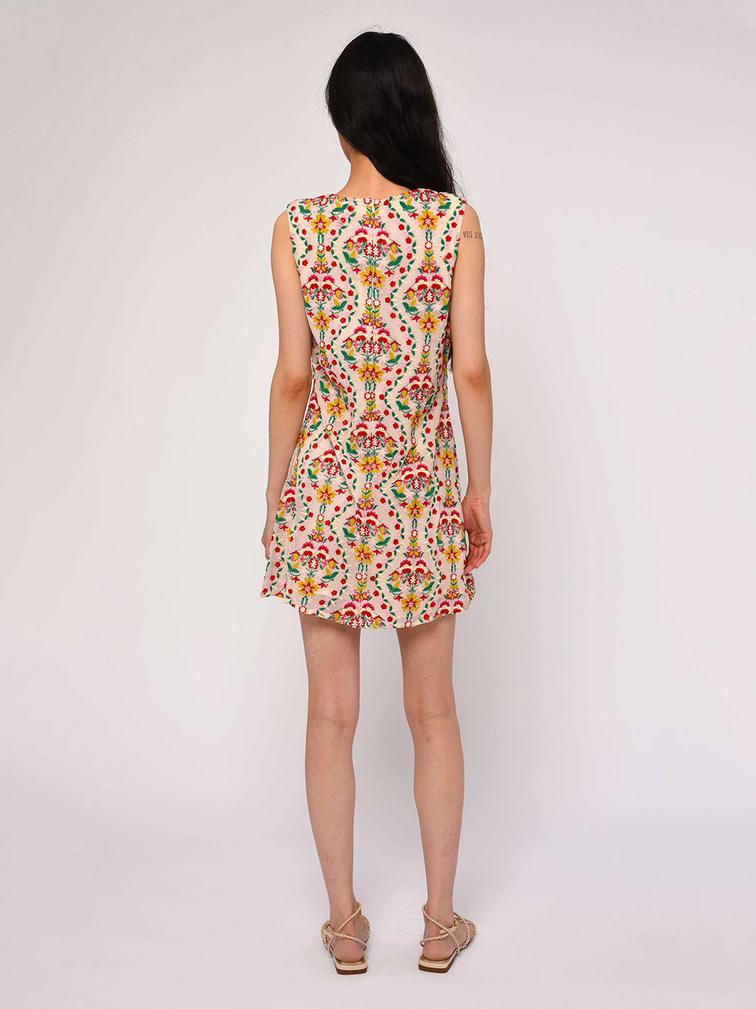 Tiffany Mini Dress in Tiffany Emroidery