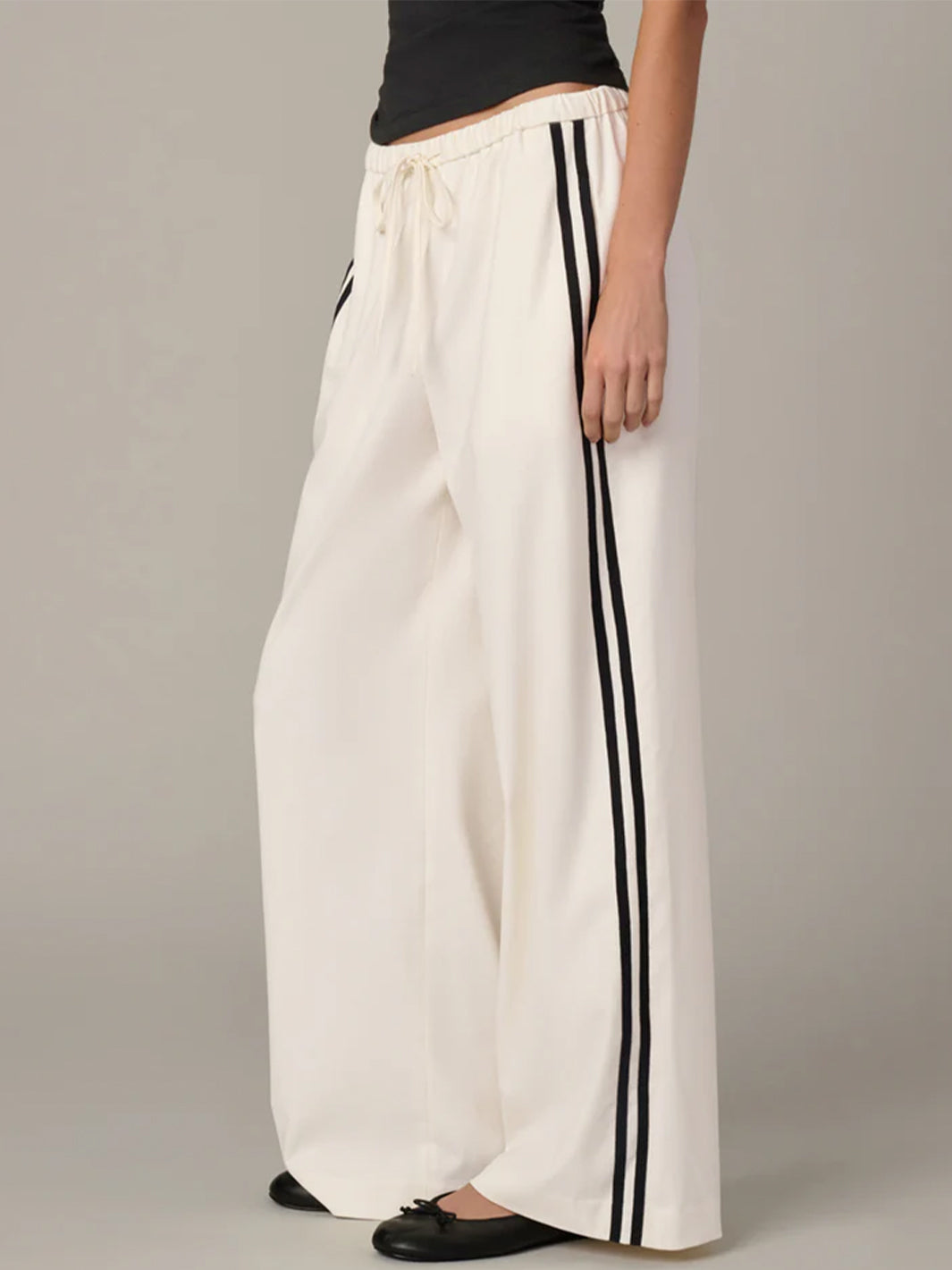 The Tina Track Pant in Ecru