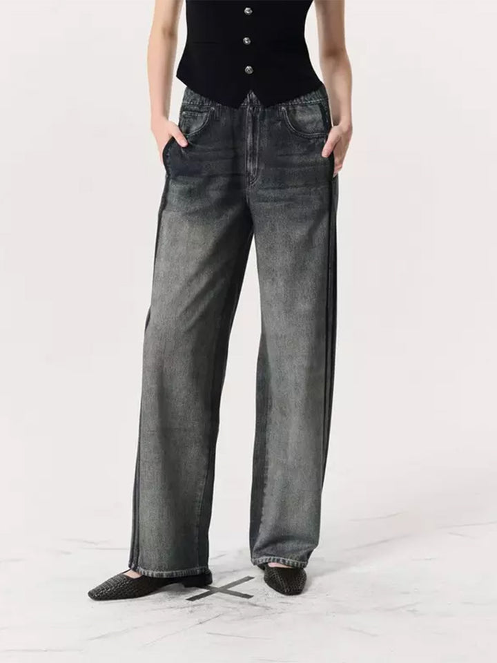 Miramar Track Pants in Washed Black