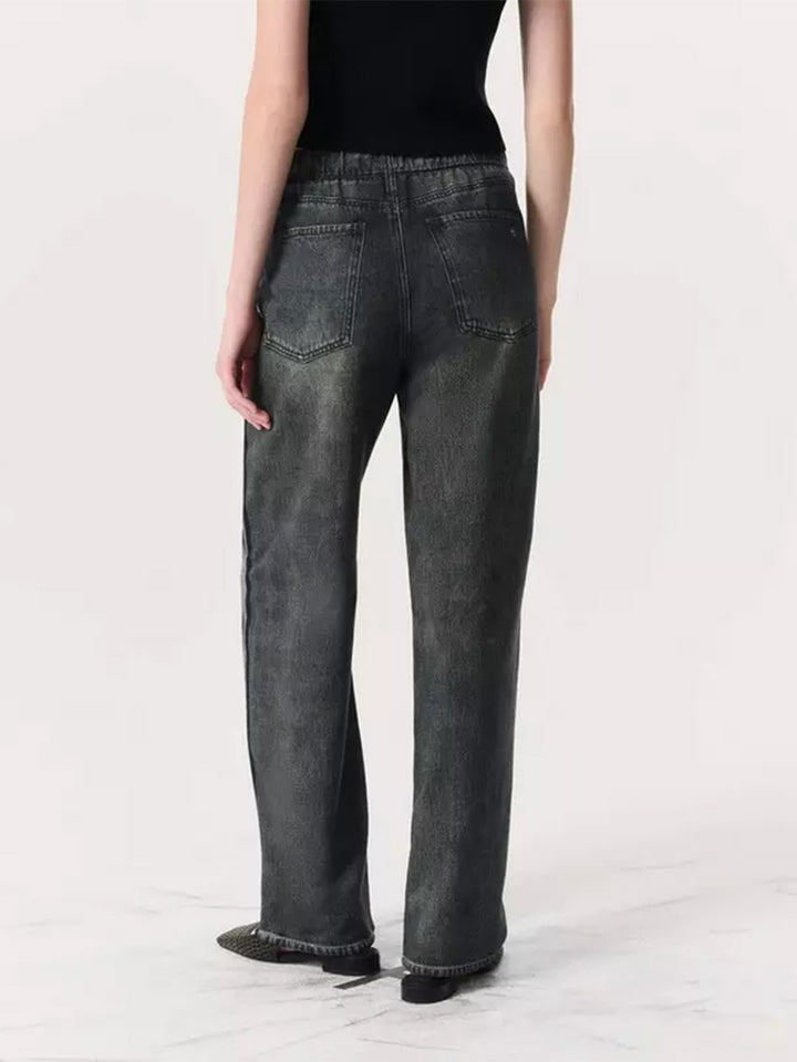 Miramar Track Pants in Washed Black
