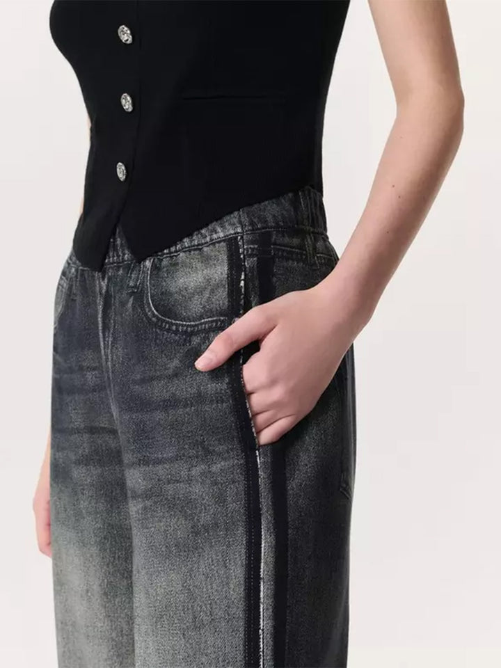 Miramar Track Pants in Washed Black