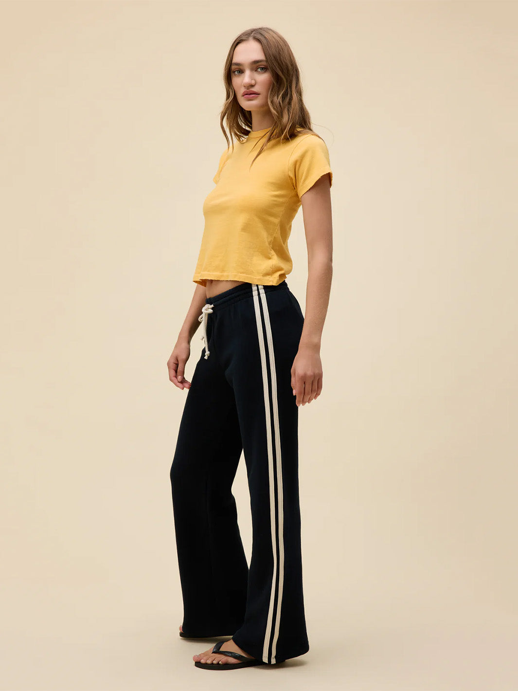 Solid Track Pant in Black Onyx